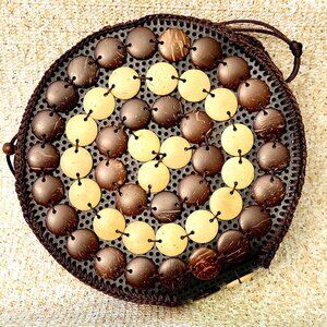 Coconut shell crossbody
